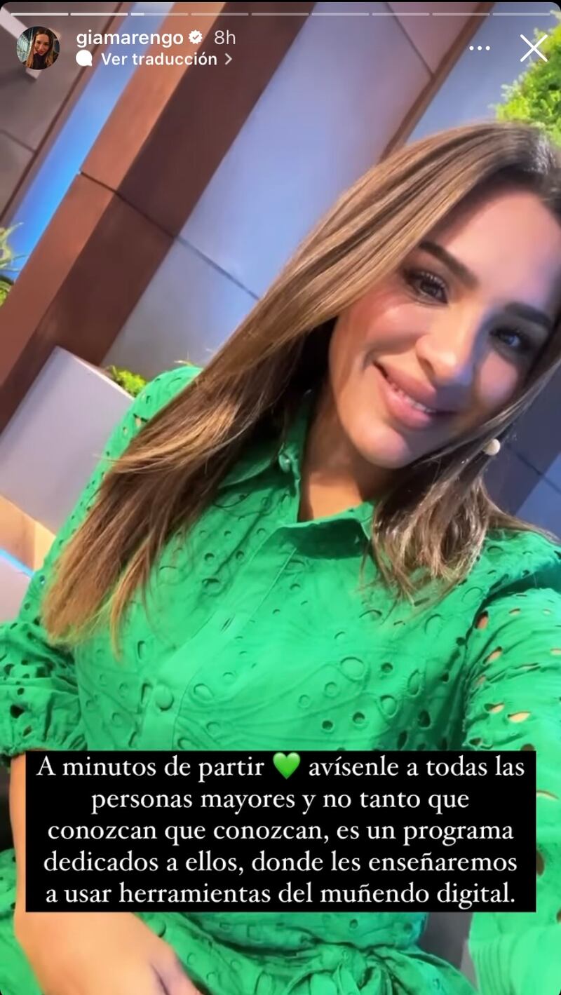 Historia de Gianella Marengo | Instagram