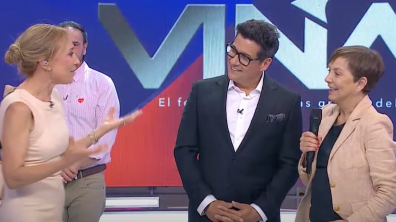 Recibimiento de Rafael Araneda en Mega | Captura: Mucho Gusto