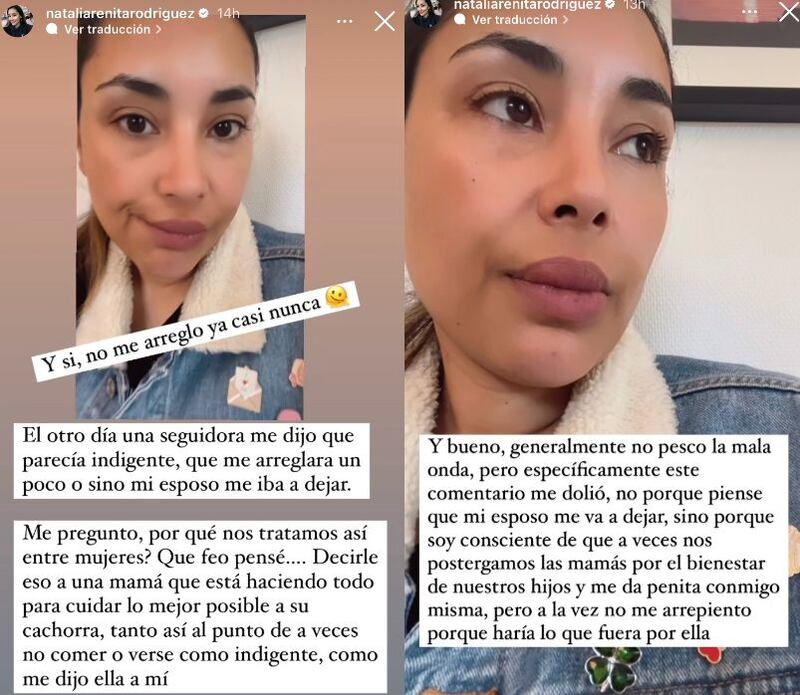 Arenita lanzó descargo en Instagram. Captura de pantalla