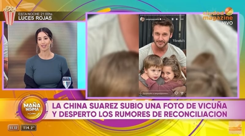 El programa argentino desmintió los rumores de un posible regreso amoroso entre Vicuña y China Suárez.
