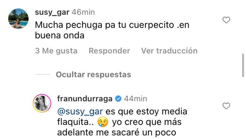 Comentario a Fran Undurraga