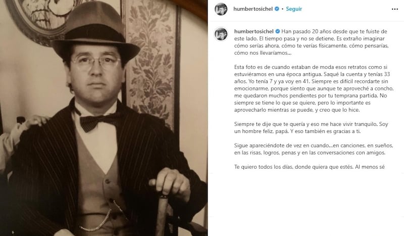 El periodista de CHV publicó este fin de semana un sentido mensaje en recuerdo de su fallecido padre.