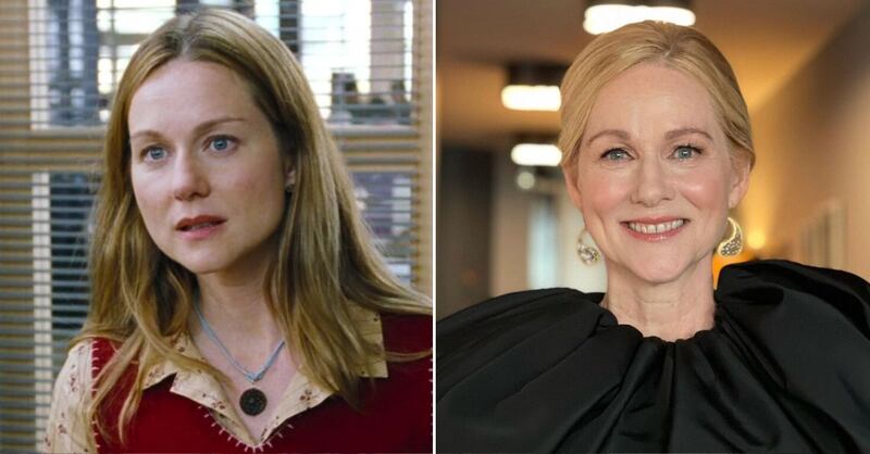 Laura Linney en 'Realmente amor' y en la actualidad