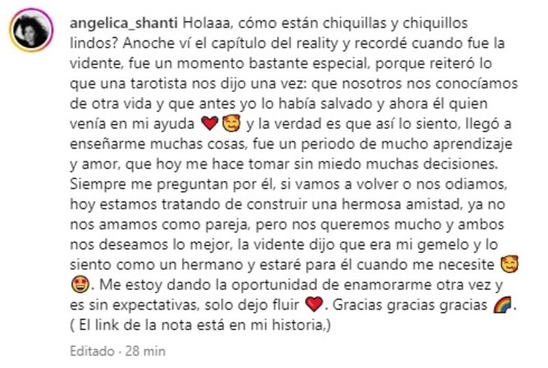 La oriunda de Yungay sinceró en sus redes sociales lo que sintió en la actividad que se mostró anoche en el reality "Tierra Brava".