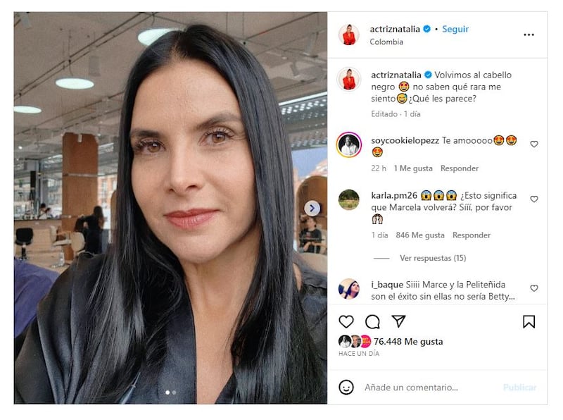 Natalia Ramírez se transformó a pocos días del arrancar el rodaje de 'Betty, la fea 3'