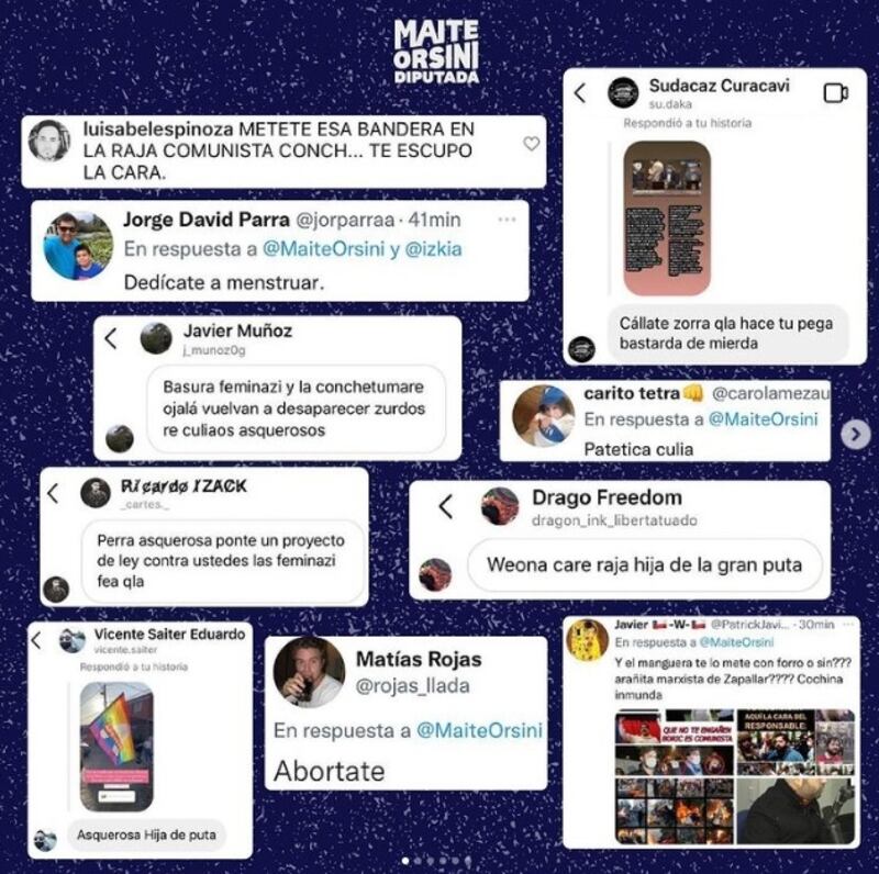 La diputada Maite Orsini acusó a los haters que le escriben mensajes de odio en sus redes sociales.