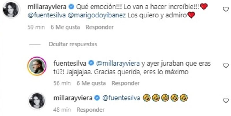 El periodista fue felicitado por Millaray Viera luego de ser confirmado como el animador, junto a María Luisa Godoy, de "Buenos días a todos".