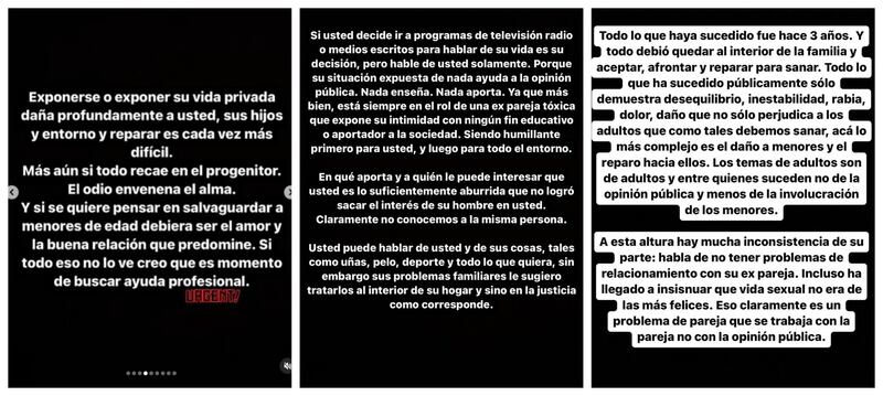 La pareja de Iván Núñez publicó una extensa respuesta en sus redes sociales ante las últimas acusaciones de Marlene de la Fuente en contra del periodista de TVN.