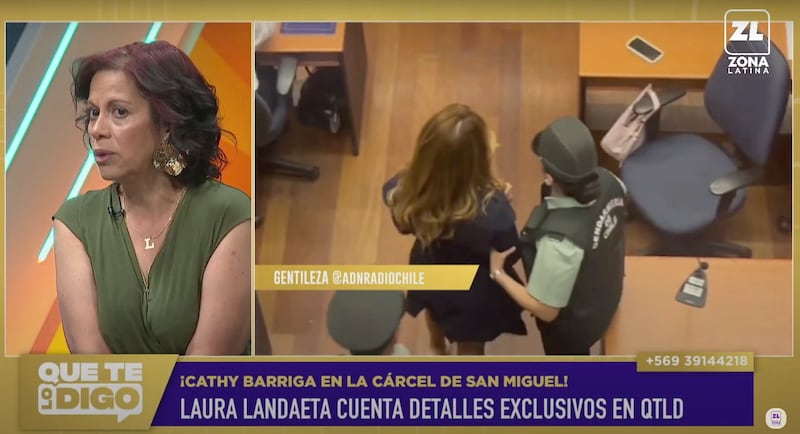 Laura Landaeta y Cathy Barriga | Captura: Que te lo digo de Zona Latina