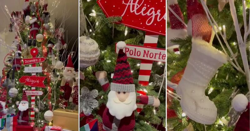 Marlene Favela eligió cada detalle de su árbol de Navidad con su hija este 2022