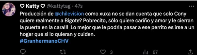 Comentarios de "Gran Hermano" en Twitter