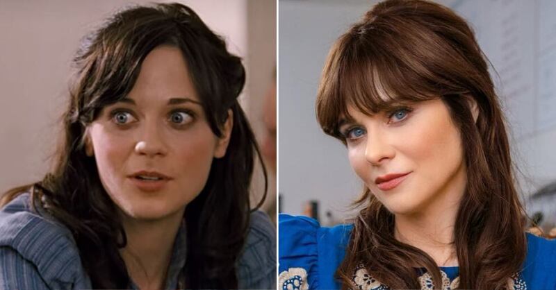 Zooey Deschanel en 'El mundo mágico de Terabithia' y en la actualidad