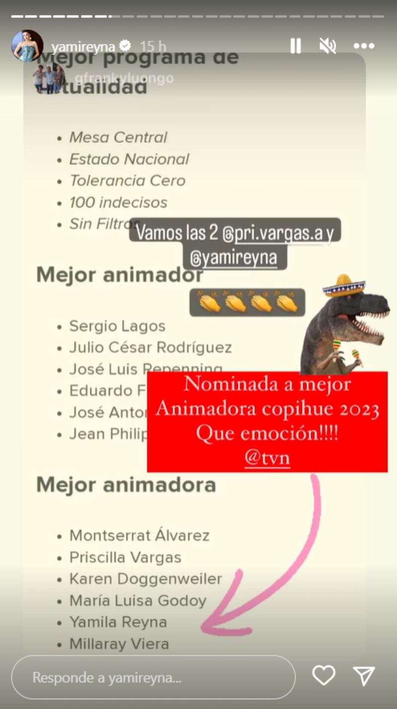 Historia de Yamila Reyna | Instagram