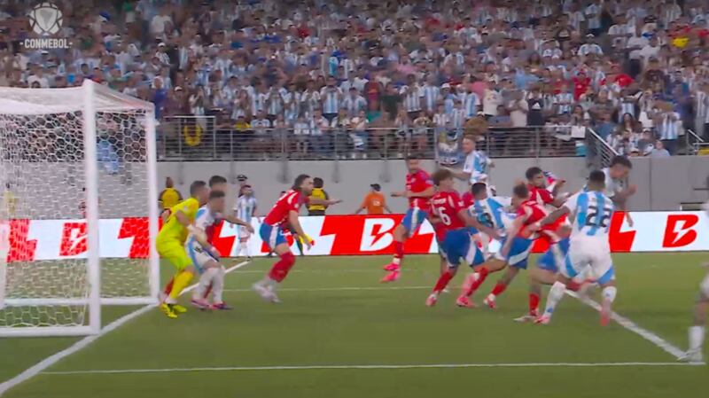 Partido Chile y Argentina | Captura: Conmebol