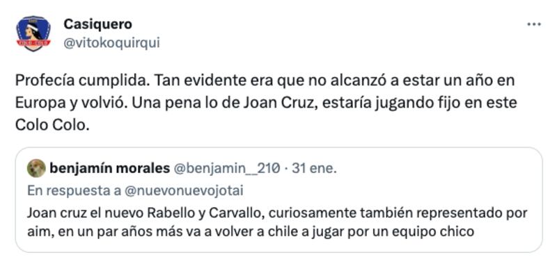 Reacciones en Twitter por la llegada de Joan Cruz a Everton