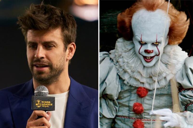 Piqué es comparada con un terrorífico payaso por su look descuidado.