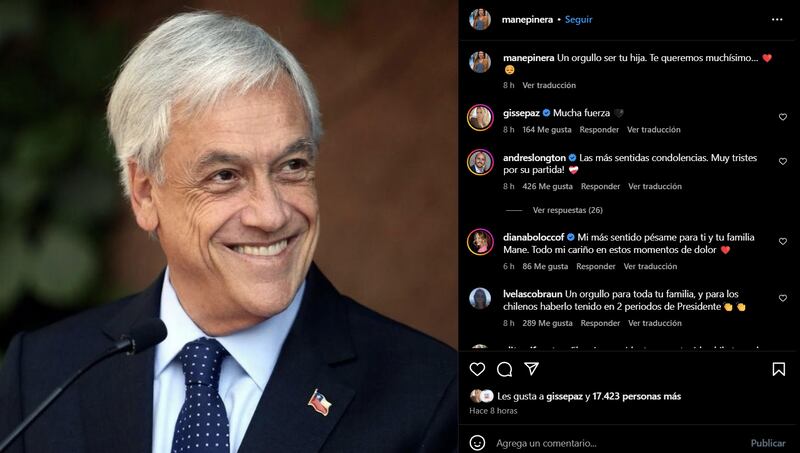 Publicación de Magdalena Piñera, hija de Sebastián Piñera | Instagram