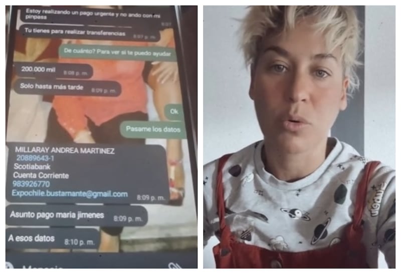 La cantante argentina hizo un llamado a sus contactos de no depositar dinero en la cuenta corriente que usa la persona que realizó el hackeo de su número de WhatsApp.