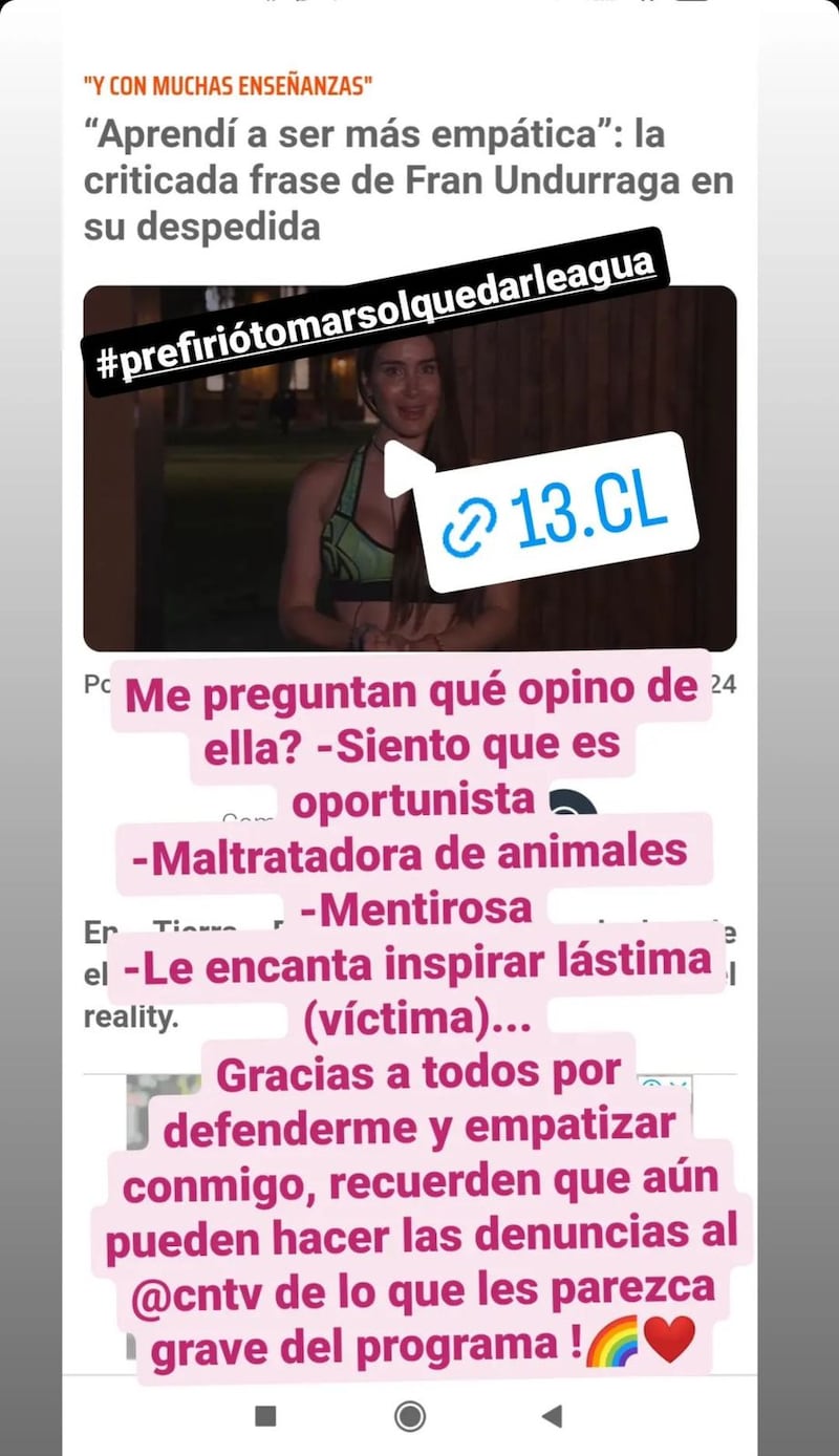 Historia de Angélica Sepúlveda | Instagram