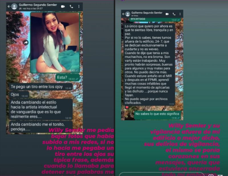 Una joven de 27 años realizó una grave denuncia contra el actor Willy Semler, revelando amenazantes correos y mensajes telefónicos, advirtiéndole que enviaría a matones para agredirla. Además, a través de su cuenta de Instagram, la mujer dijo estar embarazada del reconocido artista de 64 años, a quien acusó de violentarla sexual y psicológicamente.