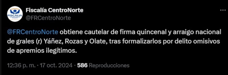 Firma quincenal y arraigo nacional fueron las medidas cautelares que se le impusieron a los exgenerales de Carabineros por los delitos de apremios ilegítimos en el marco del estallido social.