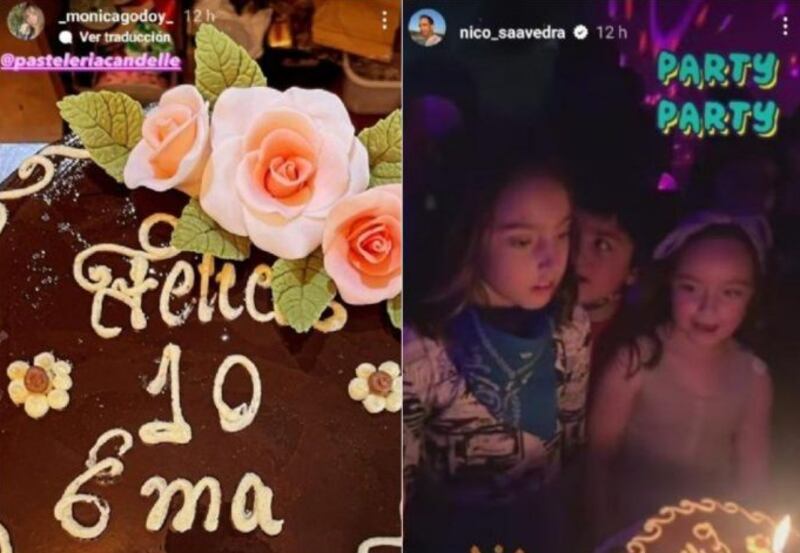 Mónica Godoy y Nicolás Saavedra se reencontraron en la celebración del cumpleaños de su hija.