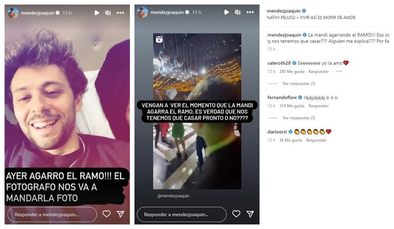 El rostro de Mega subió a sus redes sociales el matrimonio donde su polola se quedó con el ramo de la novia.