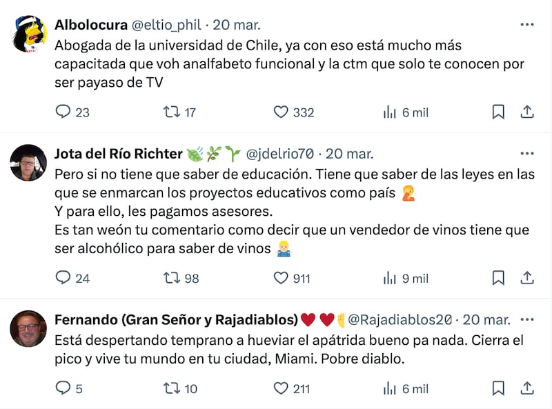 Comentarios que recibió Javier Olivares | Captura: X (Twitter)