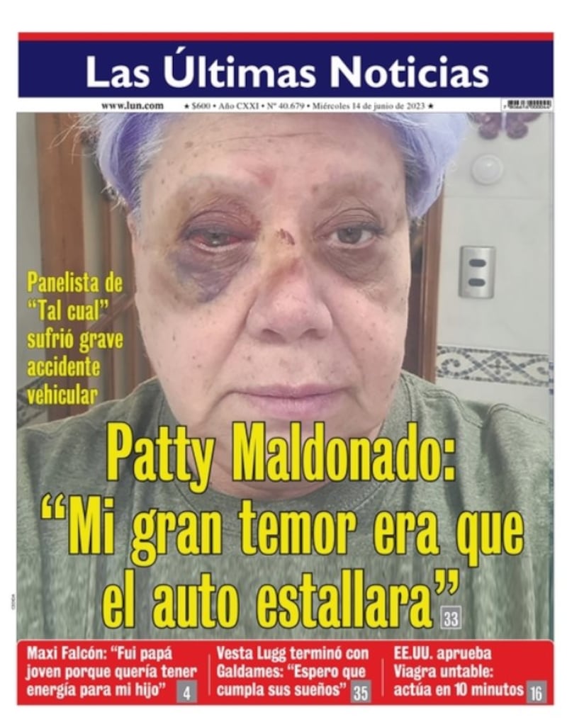 Portada Lun, Paty Maldonado