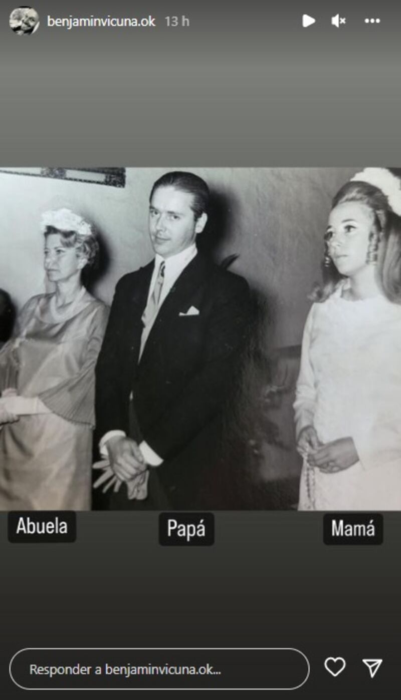Benjamín Vicuña publicó fotos de su familia.