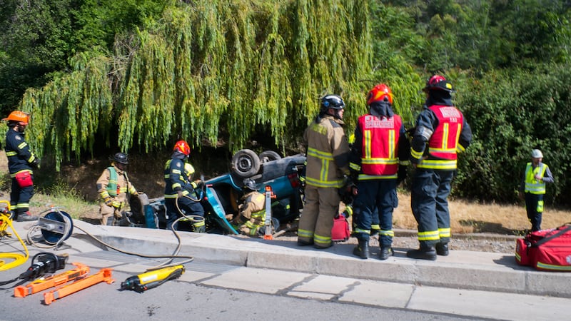 MOP y Túnel San Cristóbal realizan simulacro por choque múltiple que puso a prueba equipos de emergencia