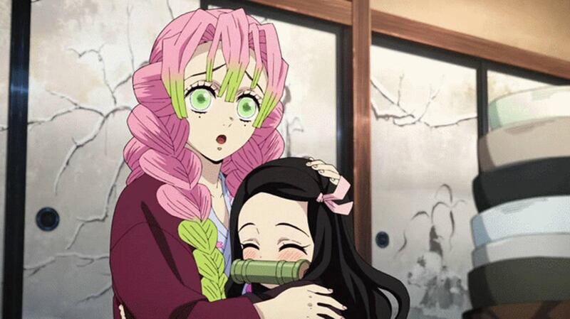 Mitsuri y Nezuko