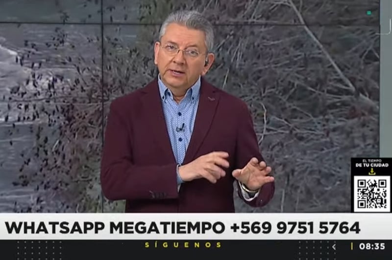 El meteorólogo anunció que las precipitaciones comenzarán a caer en la RM a partir de esta noche y continuarán hasta la mañana del domingo.