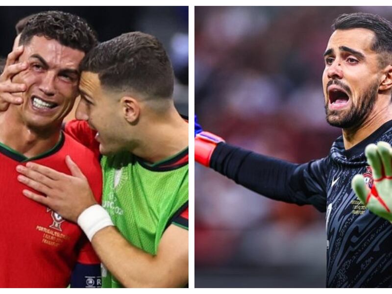 Diogo Costa cambió el llanto de Cristiano por fallar un penal a las risas de Portugal al atajar tres penales en definición con Eslovenia