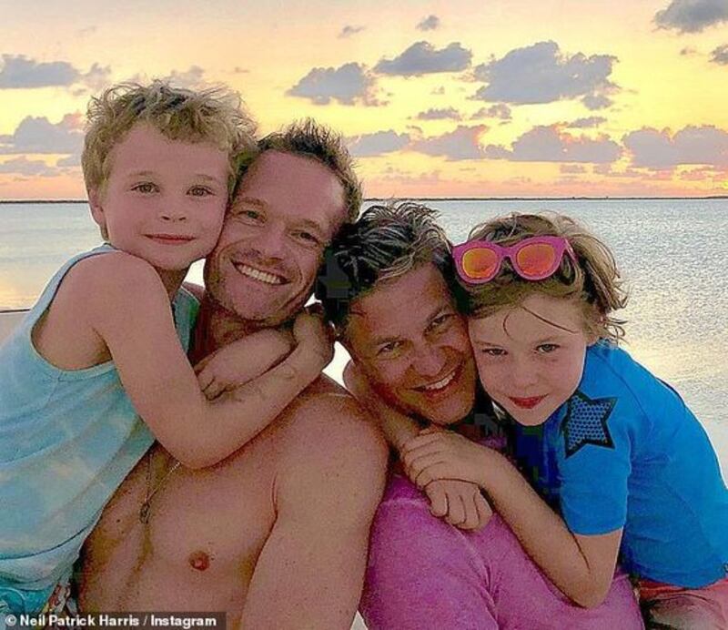 Neil Patrick Harris y su esposo David Burtka