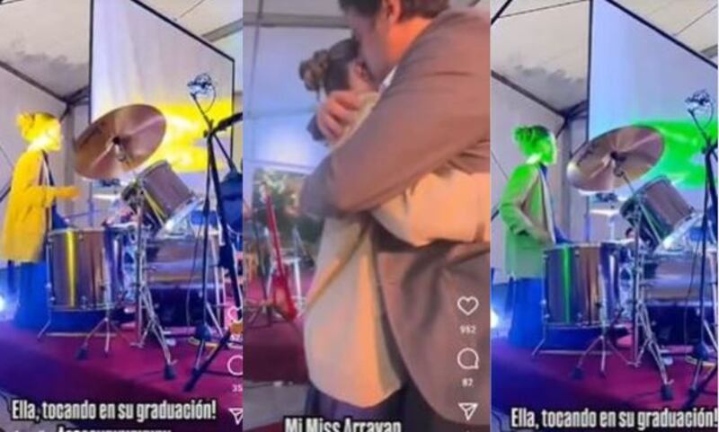 Milagros Zabaleta también demostró su talento musical y participó en su graduación tocando batería con otros compañeros de curso.
Francisca Allende, esposa de Jorge Zabaleta y madre de Milagros Zabaleta, compartió en sus redes sociales varios registros de la graduación de su primogénita, quien este año egresó de cuarto medio.
Si bien las clases para joven terminaron hace un tiempo, fue recién este fin de semana que tuvo -junto a sus compañeros- la cereminia de graduación, y por ello su madre compartió con mucho orgullo imágenes de Milagros en dicho evento.
Para la ocasión, de acuerdo a lo publicado por Francisca, Milagros lució un muy sofisticado vestido azul satinado.
Pero eso no fue todo, ya que Milagros Zabaleta durante su graduación demostró su talento musical. En la celebración, la joven tocó la batería con otros compañeros.
A sus 19 años, Milagros ha logrado hacerse popular no sólo por la fama de su padre, sino que también por su rol como influencer en redes sociales, especialmente en Instagram y TikTok, donde comparte contenido relacionado con moda, música y estilo de vida.
Milagros Zabaleta reaccionó a emotivo capítulo de ‘Socios por el mundo’
La hija de Jorge Zabaleta fue una de las invitadas a la exposición ‘África, mirada de mujer’ en Fundación CorpArtes, donde se mostró el séptimo capítulo de ‘Socios por el mundo 3′, dedicado al fallecido guía español Toni Espadas.
Durante el evento, Milagros no ocultó su emoción y aseguró que no logró contener las lágrimas tras ver lo cercano que fue con su padre y Pancho Saavedra. “Es algo muy fuerte, muy chocante. Tengo un montón de emociones que todavía no sé cómo liberarlas. Me lo lloré todo”, dijo en conversación con Página 7.
Y añadió: “Considero que el episodio logra mostrar perfectamente lo increíble que era Toni, así que estoy muy feliz con lo que logró el equipo”.