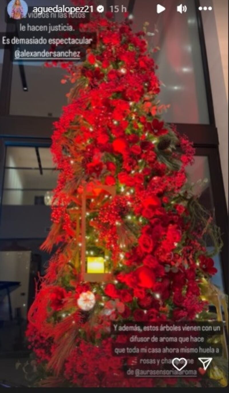 Árbol de Navidad de Luis Fonsi y Agueda López