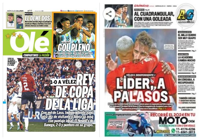 Los medios argentinos lapidaron la actuación de Chile frente a Argentina en los Preolímpicos.