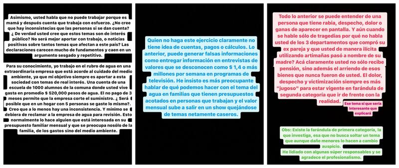 La pareja del periodista Iván Núñez publicó una extensa respuesta ante las últimas acusaciones de Marlene de la Fuente en contra del rostro de TVN.