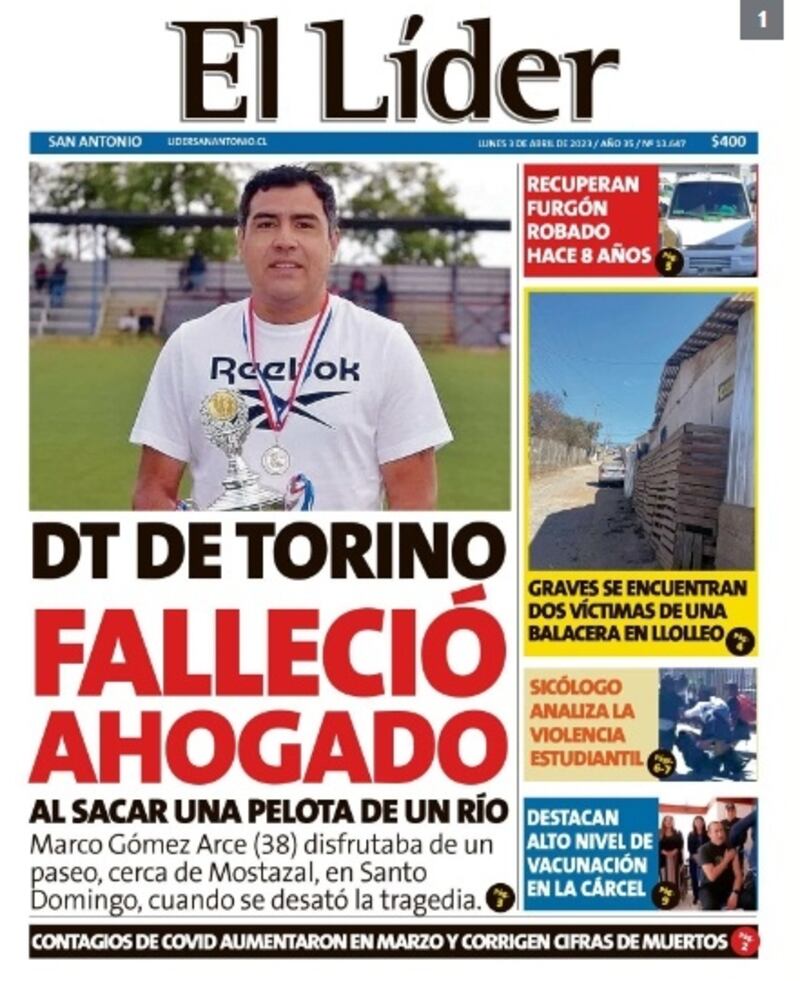 El sujeto murió ahogado este sábado al tratar de rescatar un balón de fútbol en un río del balneario de Santo Domingo.