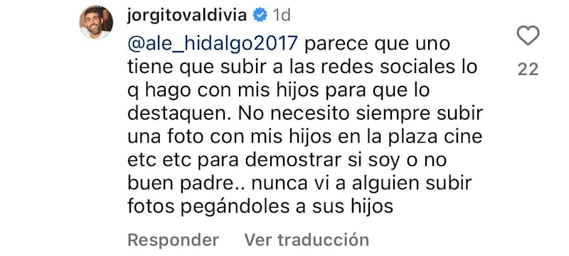 Comentario de Jorge Valdivia