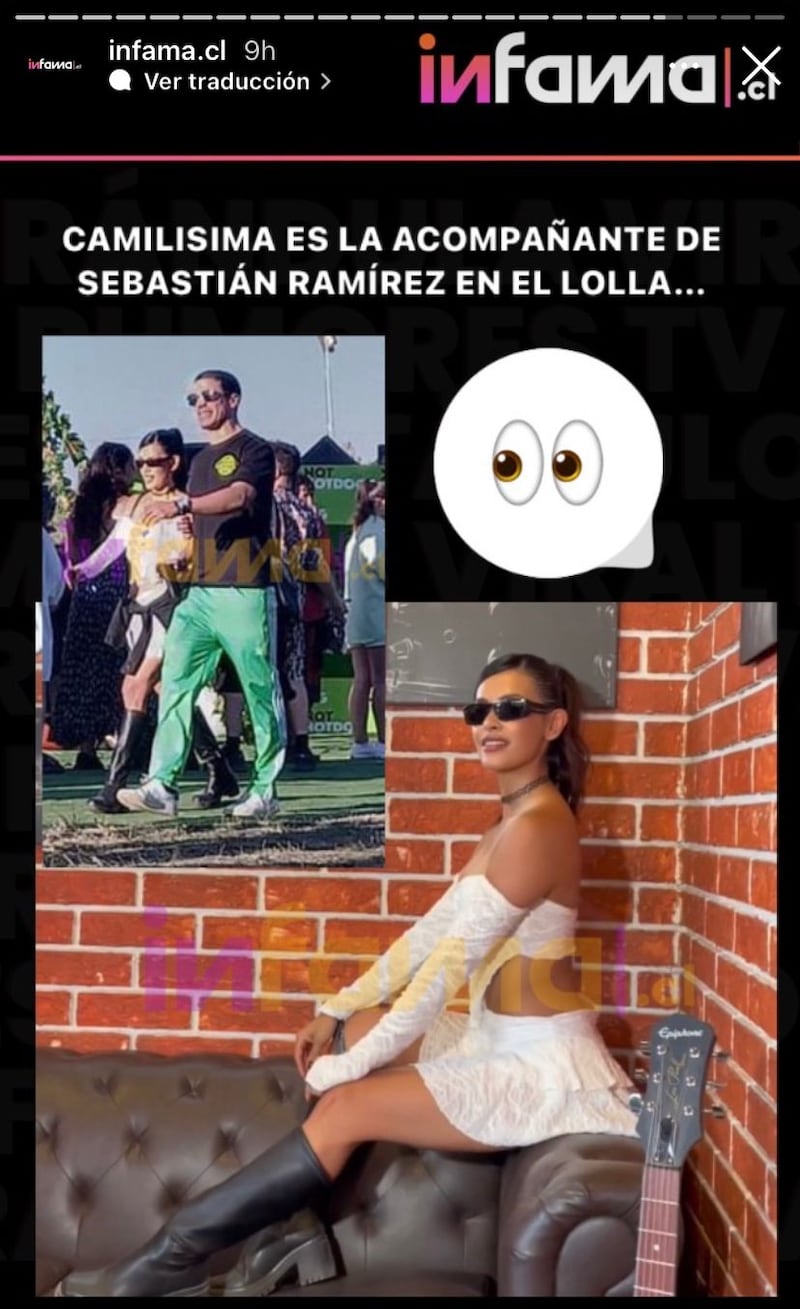Seba Ramírez junto a Camilísima en Lollapalooza. Fotografía por Infama