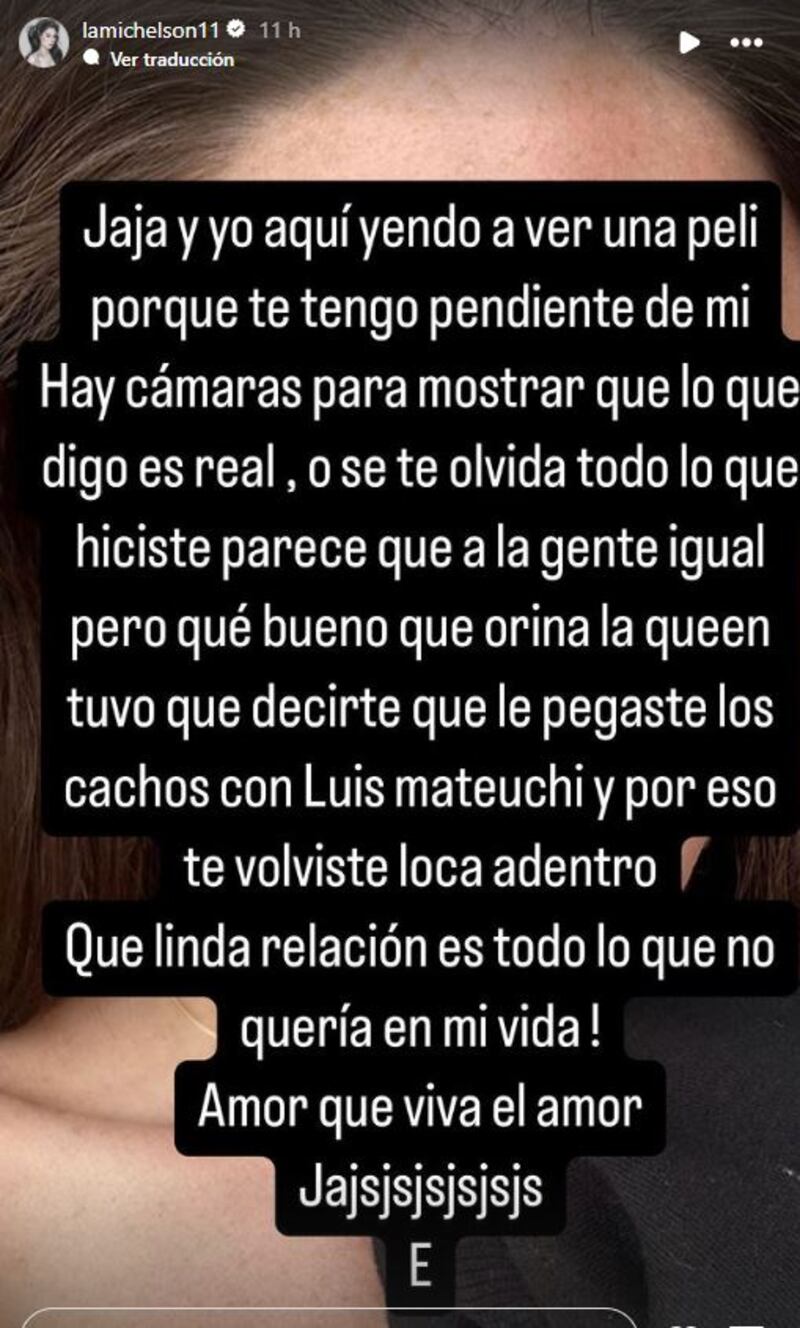 Ya no van uno, ni dos sino que varios los rounds cibernéticos que tienen de las mechas a Ignacia Michelso y Anaís Vilches, la actual pareja de Marcianeke con quien el cantante urbano ingresó al nuevo reality de Canal 13 Palabra de Honor.
A través de las redes sociales, ambas se realizaron sendas acusaciones. Primero, Michelson trató de “fácil” a Anaís y la acusó de impedirle el ingreso al programa de telerrealidad. Ante esto, la rubia respondió con todo y aseguró que la exparticipante de Gran Hermano llevaba al cantante urbano “a casas de prostitutas para que te viera trabajar”. 
Pero, esto no quedó ahí, puesto que en horas de la noche la “reina bella -como le decía Cony Capelli en GH- se mandó otra acusación contra Vilches, asegurando que le fue infiel a Matías Muñoz (nombre real de Marcianeke), nada menos que con Luis Mateucci.