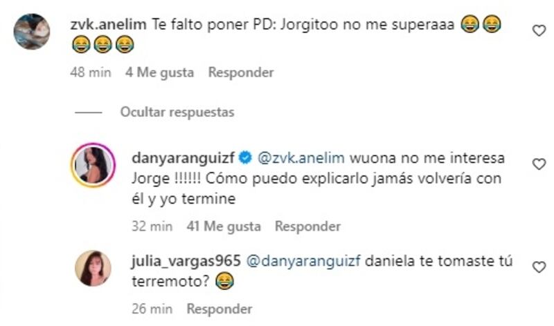 La mediática respondió inmediatamente a una usuaria que intentó trolearla con su pasado amoroso con Jorge Valdivia en su más reciente publicación de Instagram.