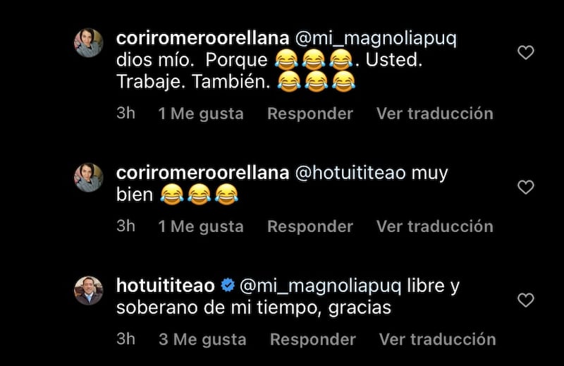 Comentario de Hotuiti Teao en publicación de Pamela Díaz | Fuente: Instagram