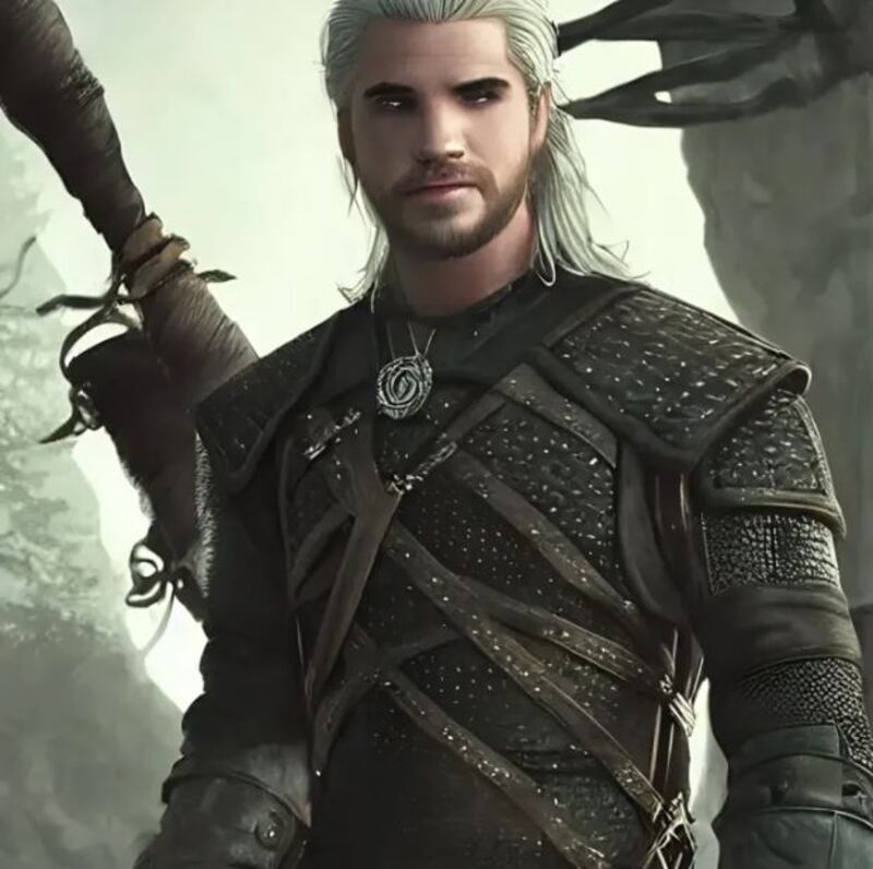 Imagen de The Witcher creada por Inteligencia Artificial