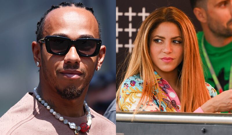 Lewis Hamilton y Shakira