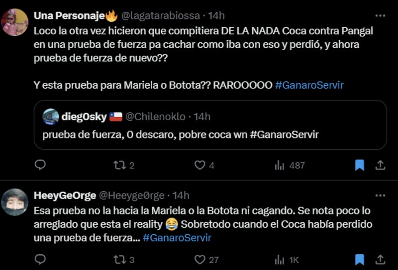 Reacción eliminación de Coca Mendoza de "¿Ganar o Servir?" | X