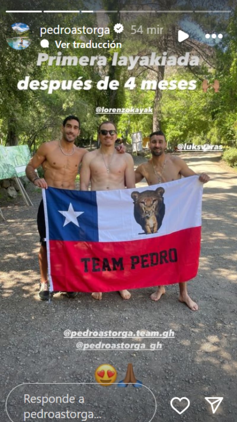 Historias regreso Pedro Astorga | Fuente: Instagram