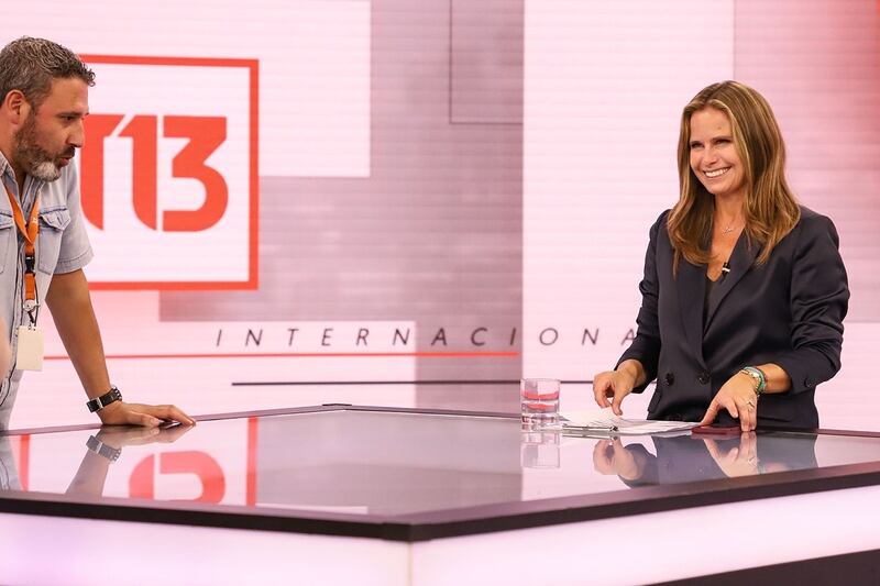 Canal 13 liberó este viernes las primeras imágenes de Soledad Onetto en T13 Central.